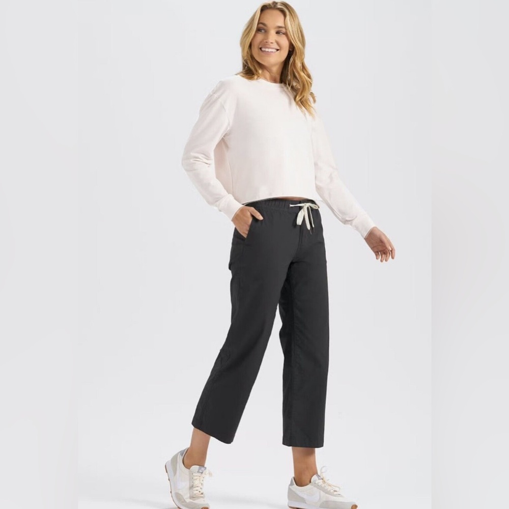 Vuori Ripstop Wide leg Charlcoal S NWT